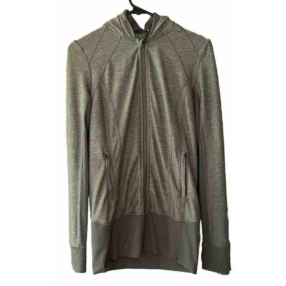 Lululemon Women's Medium Long sleeve Full Zip Heathered Gray Hoodie